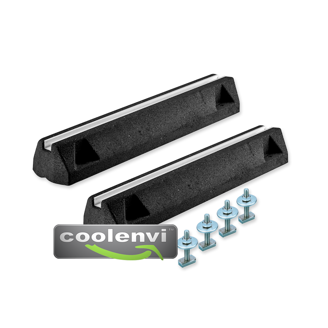 Damping Base Consoles 1000 mm SET of 2 - Floor and flat roof