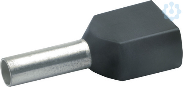 Insulated Twin-Ferrule 1.5 mm² 20 mm black DIN 46228-4 tinned