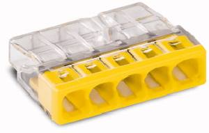 WAGO Forbindelsesklemme Serie 2273-205, 0,5–2,5 mm², 24A, 450V, gul