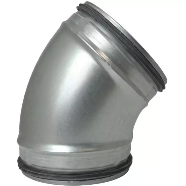 Curva Tubo Spirale Pressata DN 80 45° Zincata