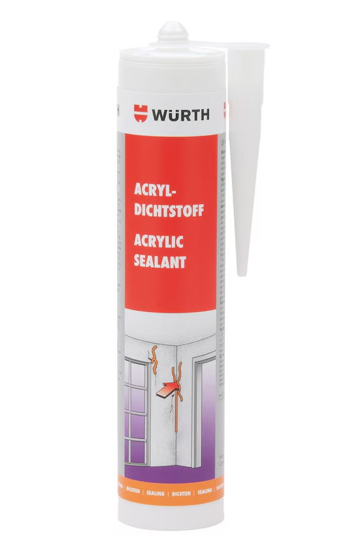 WÜRTH - Acrylic sealant WHITE-310ML