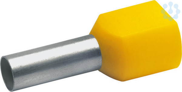 Insulated Twin-Ferrule 6 mm² 26 mm yellow DIN 46228-4 tinned