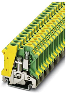 PHOENIX - USLKG6N Bornier de protection PE 6 mm² 8,2 mm vert/jaune