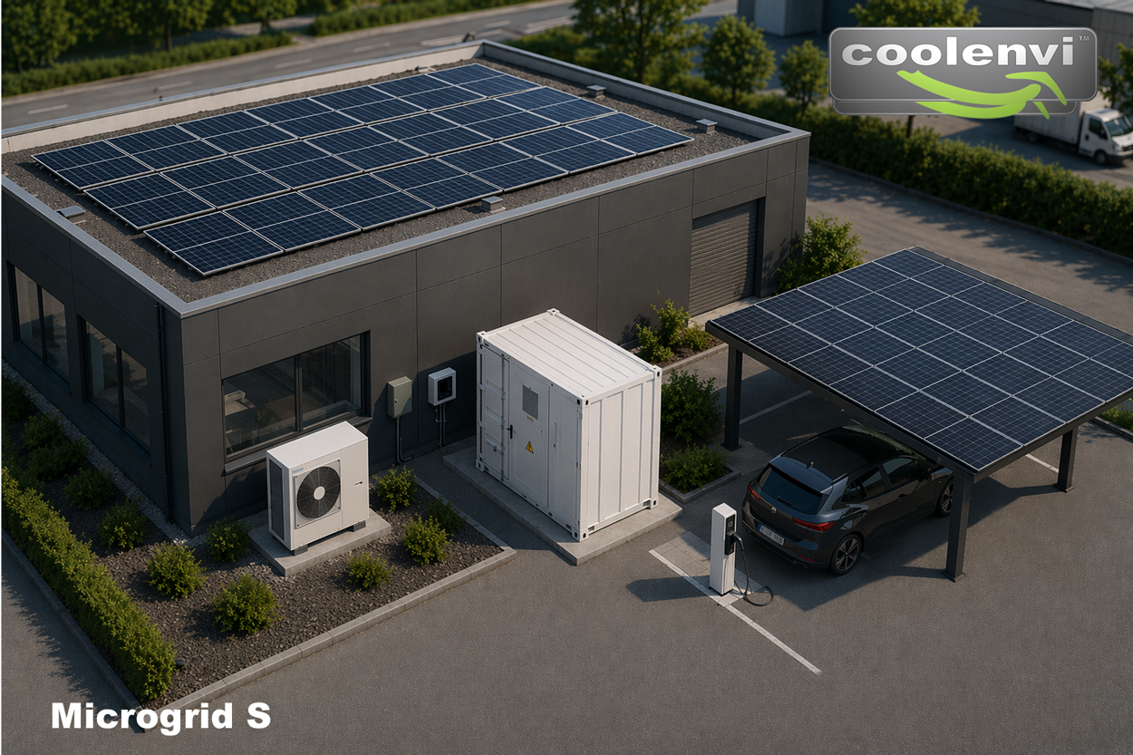 Microgrid S – Sistema energetico decentralizzato compatto fino a 8 kVA