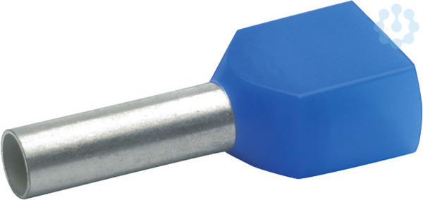 Insulated Twin-Ferrule 2.5 mm² 20 mm Blue DIN 46228-4 Tinned