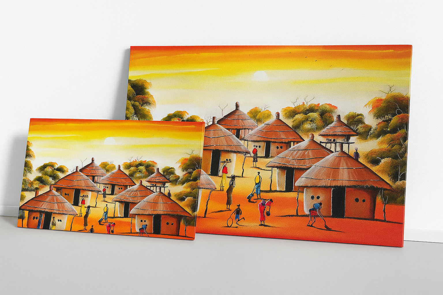 Kenyan Village 1200 x 600mm - Canvas