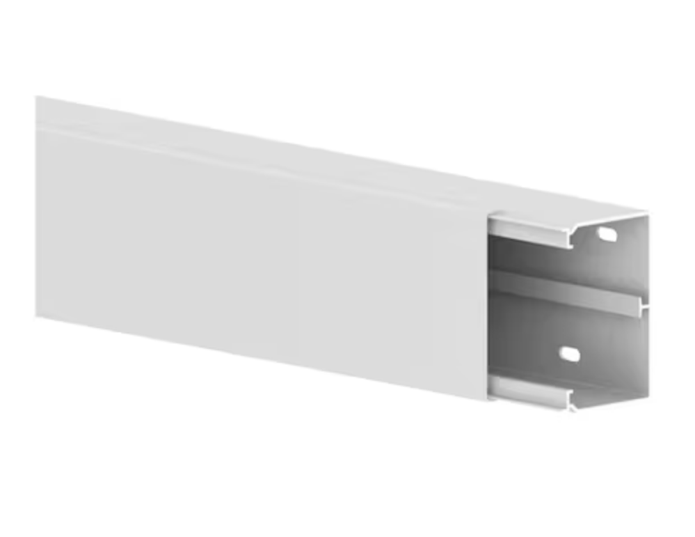 Cable routing channel LFK 40 x 40 white RAL 9010