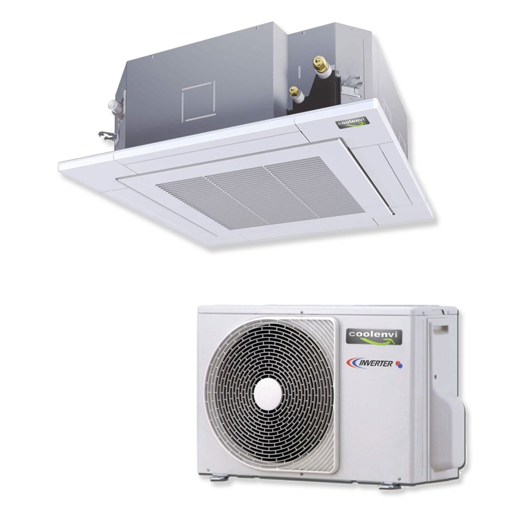 Coolenvi™ SDI-System 4 Way Ceiling Cassette  – 5.0/5.6 kW A++ Heat Pump